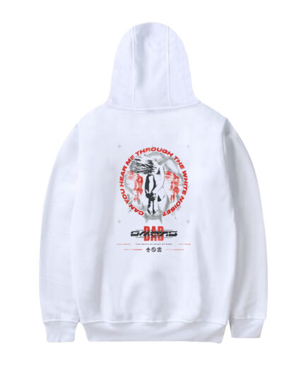 Bad Omens Artificial White Hoodie
